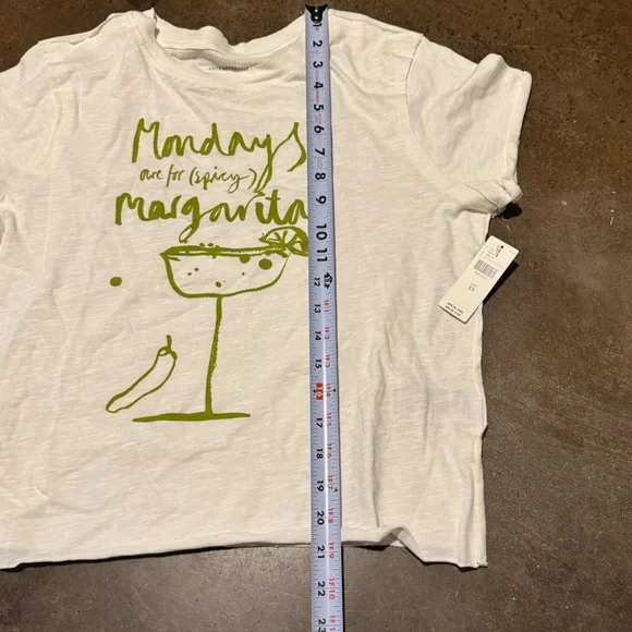 Anthropologie Days Of The Week Drinks Graphic Tee In Beige - Picture 9 of 9